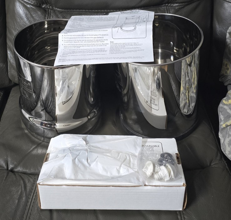 Berkey Water Purification AISI 304 Stainless Steel 2.1 Gallon New Open Box
