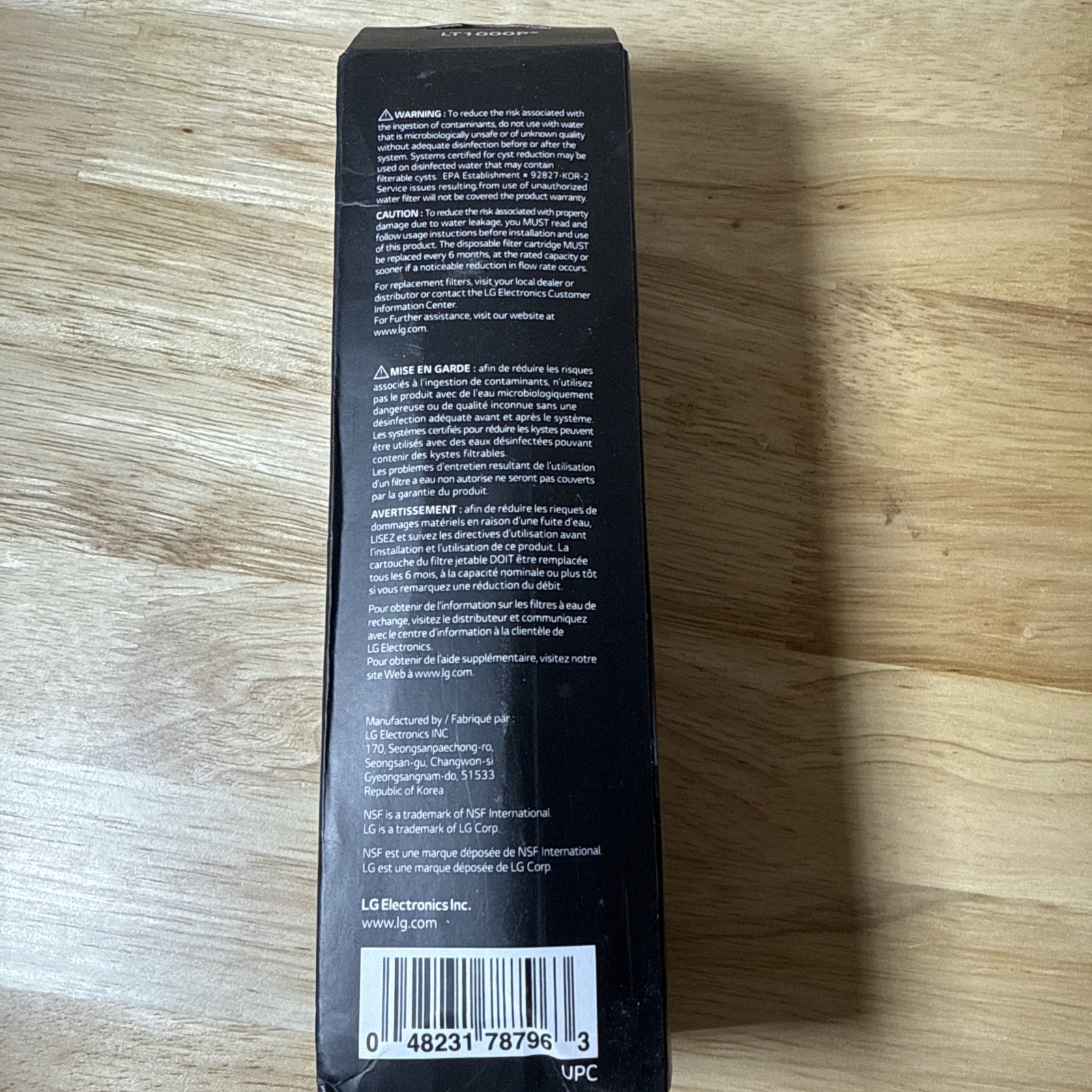 LG Water Filter Replacement Cartridge LT1000P/PC/PCS / 2 PC LOT