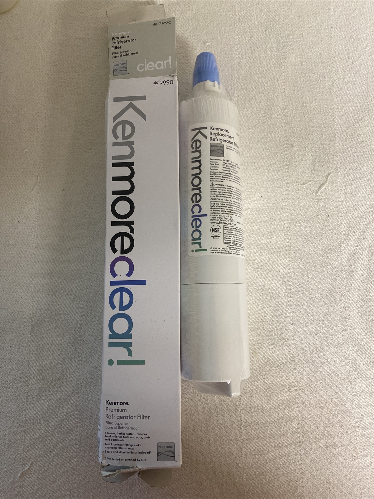 Kenmore 9990 Water Filter For Aqua Optima Evolve – White Sealed See Photos!!!!