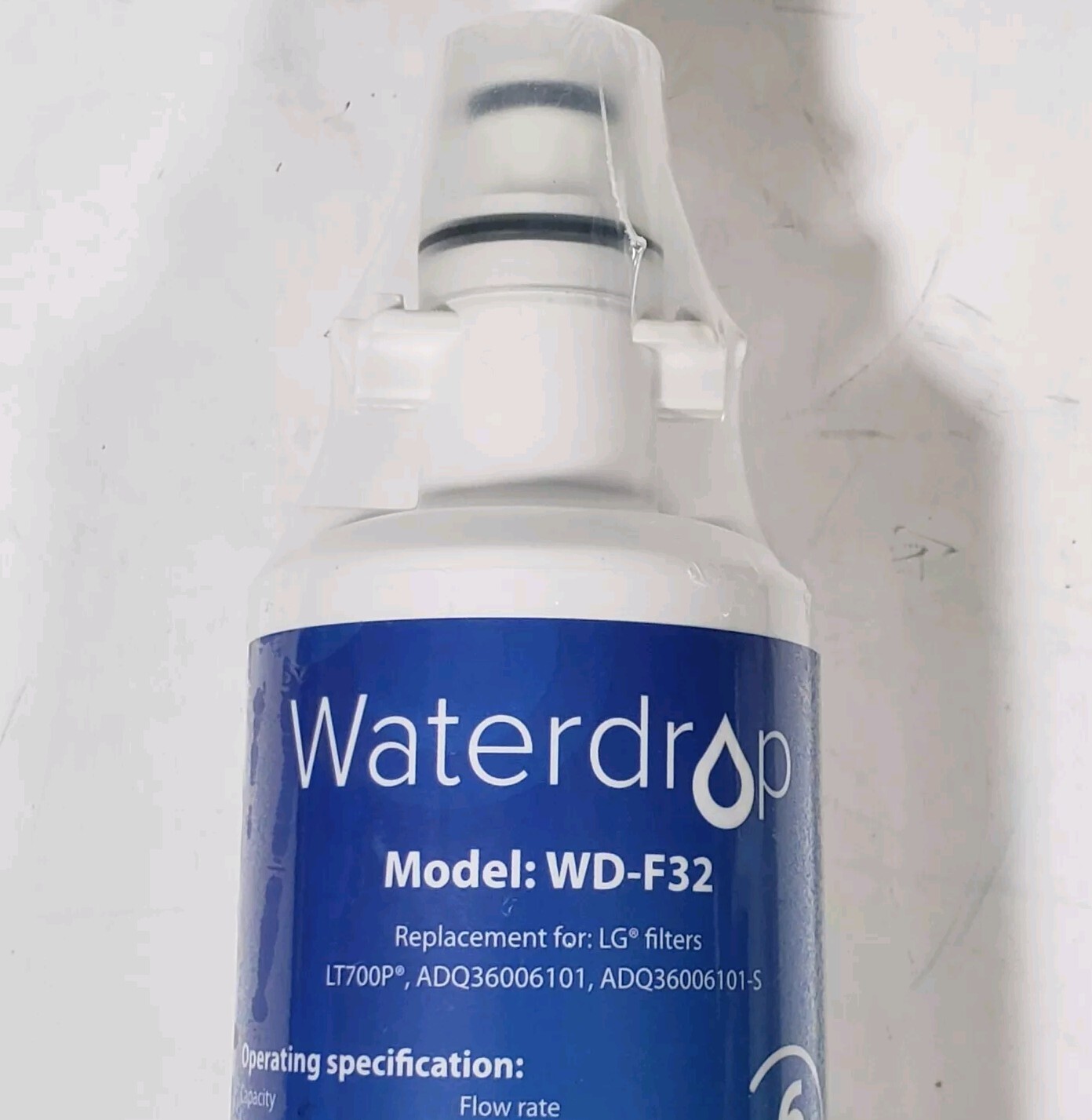 (Lot of 2) Waterdrop Water Filter Model: WD-F32. Compatible with LG LT700P. New