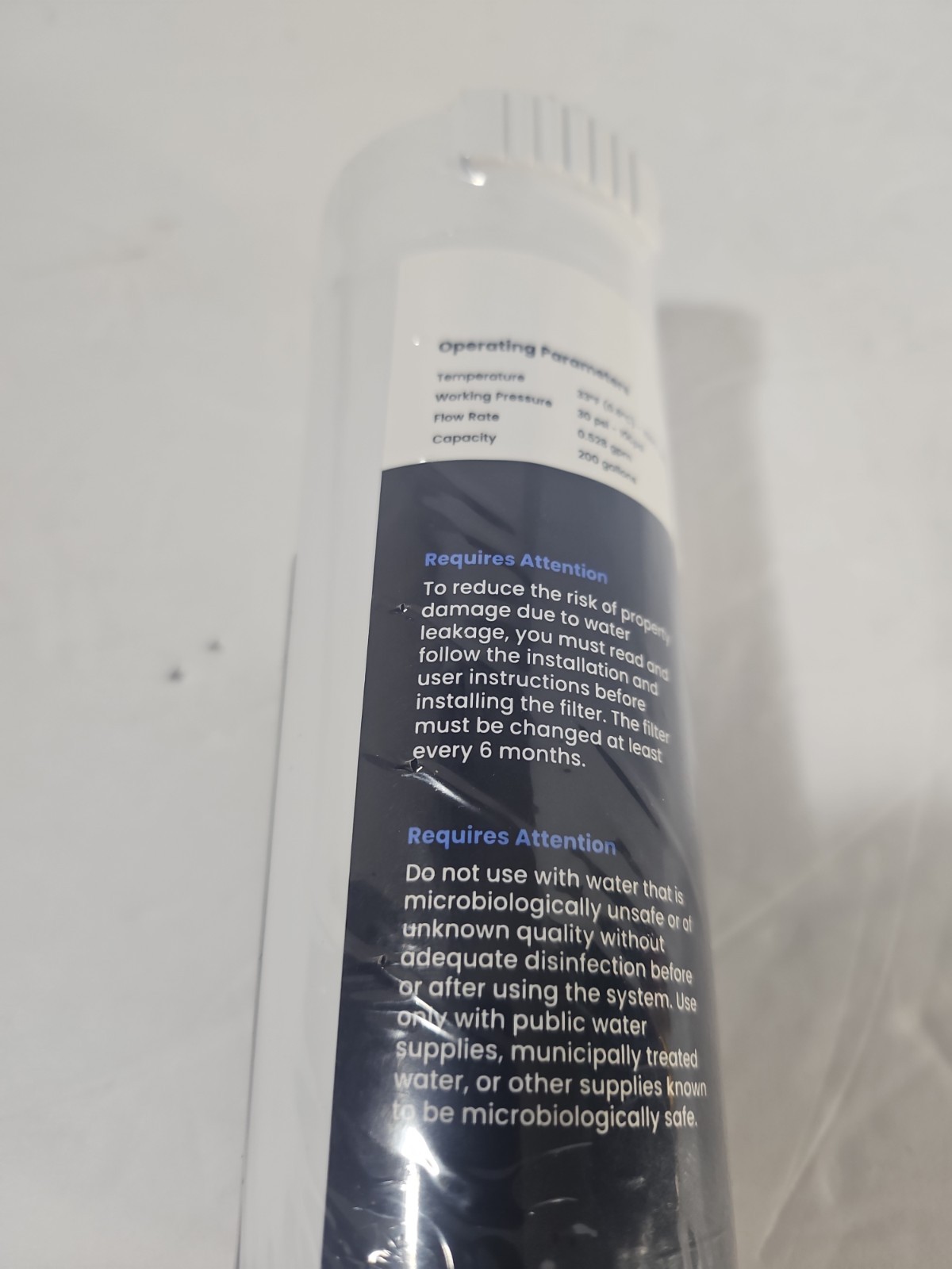 GLACIER FRESH GF-XWF Refrigerator Water Filter Replacement for GE XWF New