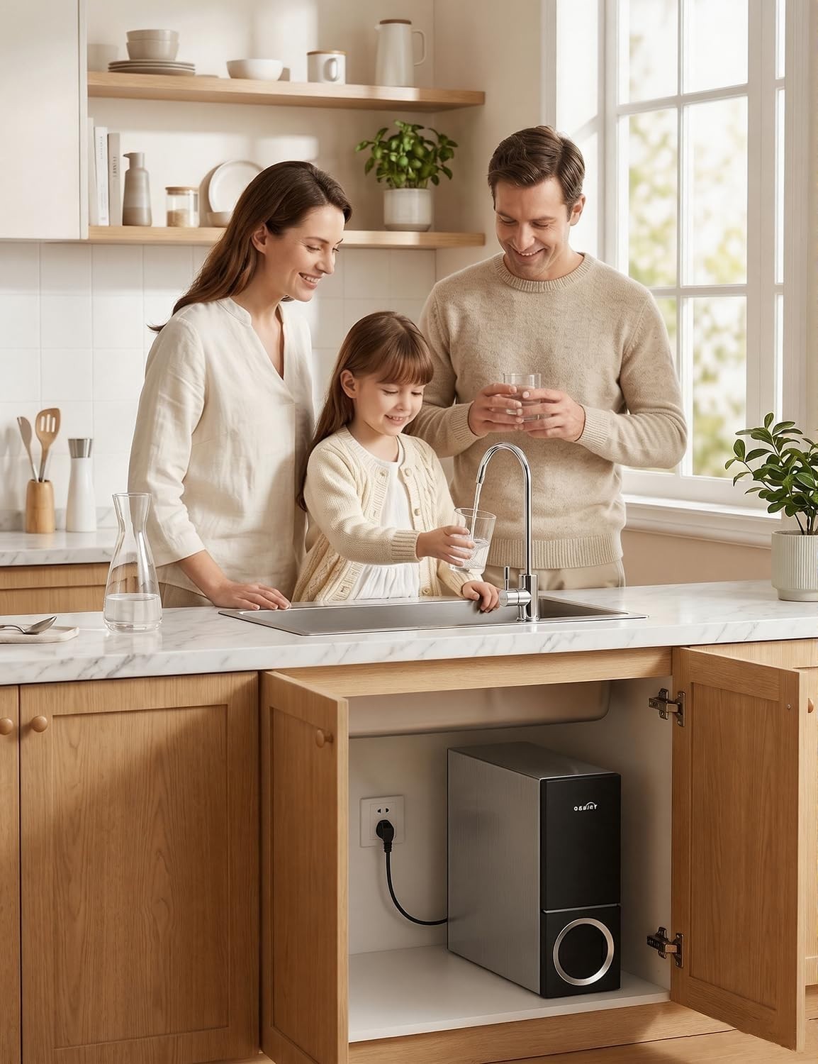 OEMIRY 600 GPD Tankless Reverse Osmosis 7-Stage Under-Sink Water Filter