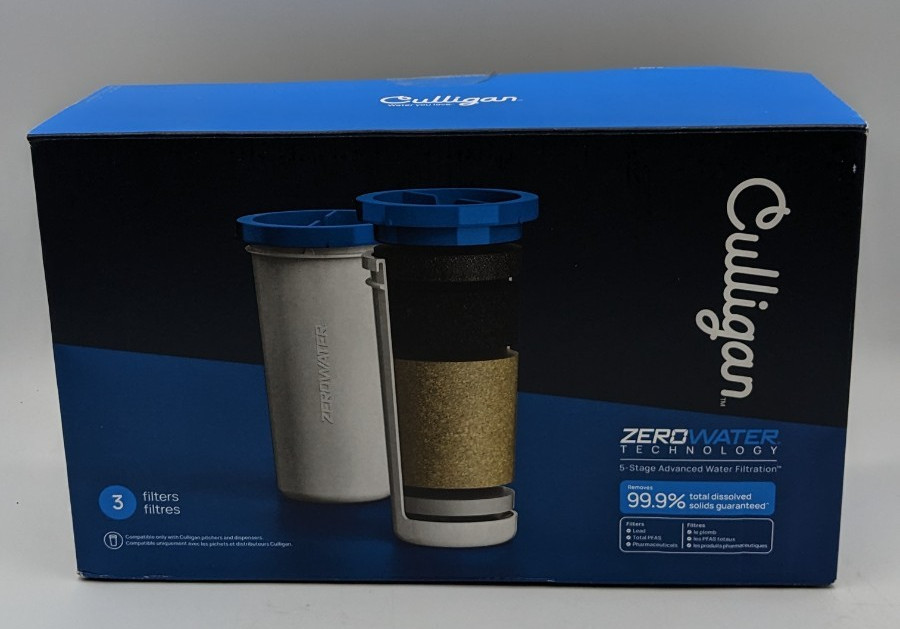 Culligan with ZeroWater Technology Water Filter 5-Stage Advanced 3 Pack Sealed