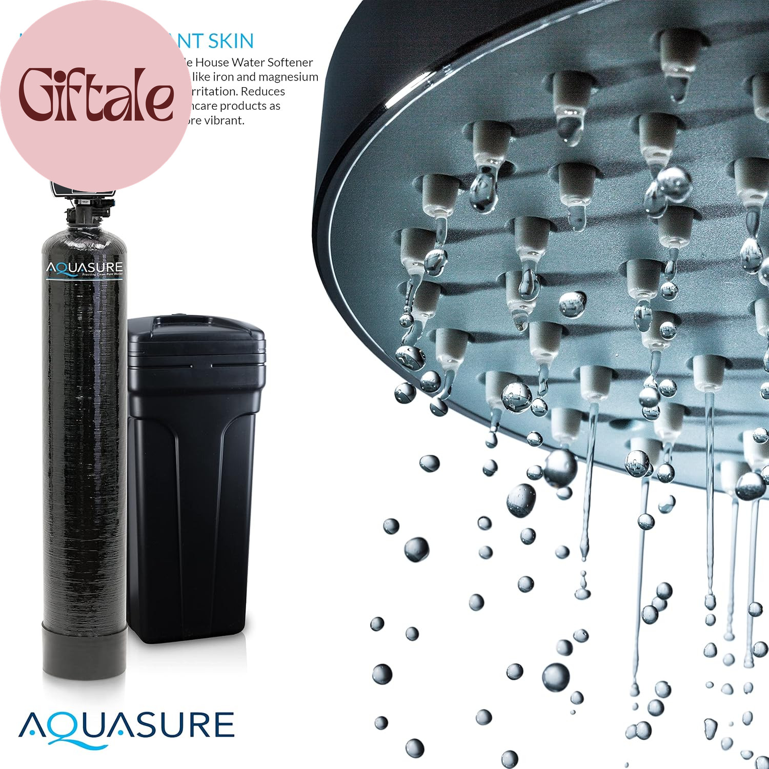 64,000 Grains Whole House Water Filter Bundle with Automatic Digital Metered Con