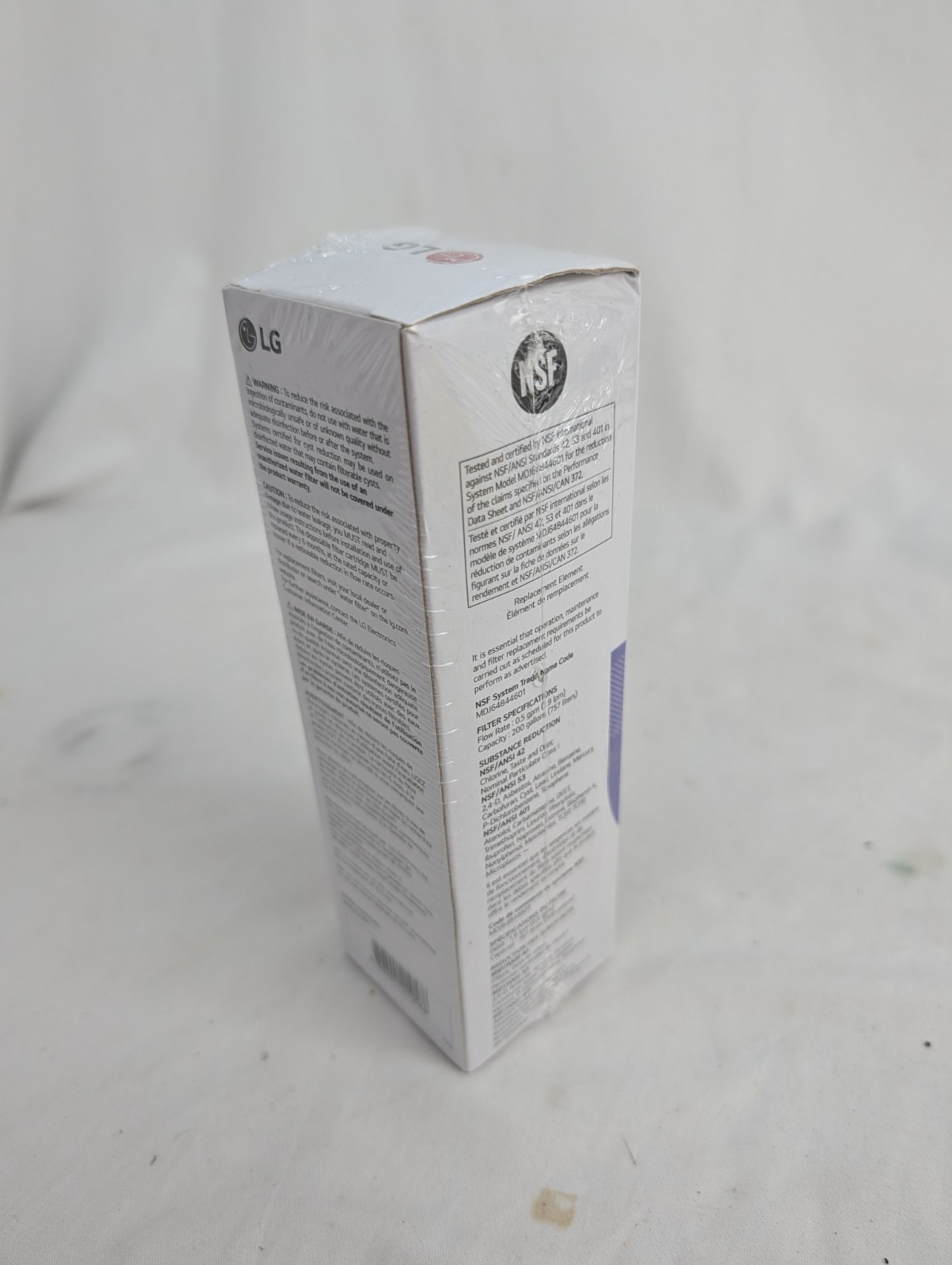 LG LT1000P Water Filter Replacement Cartridge LT1000PC/PCS ADQ747935 SFN