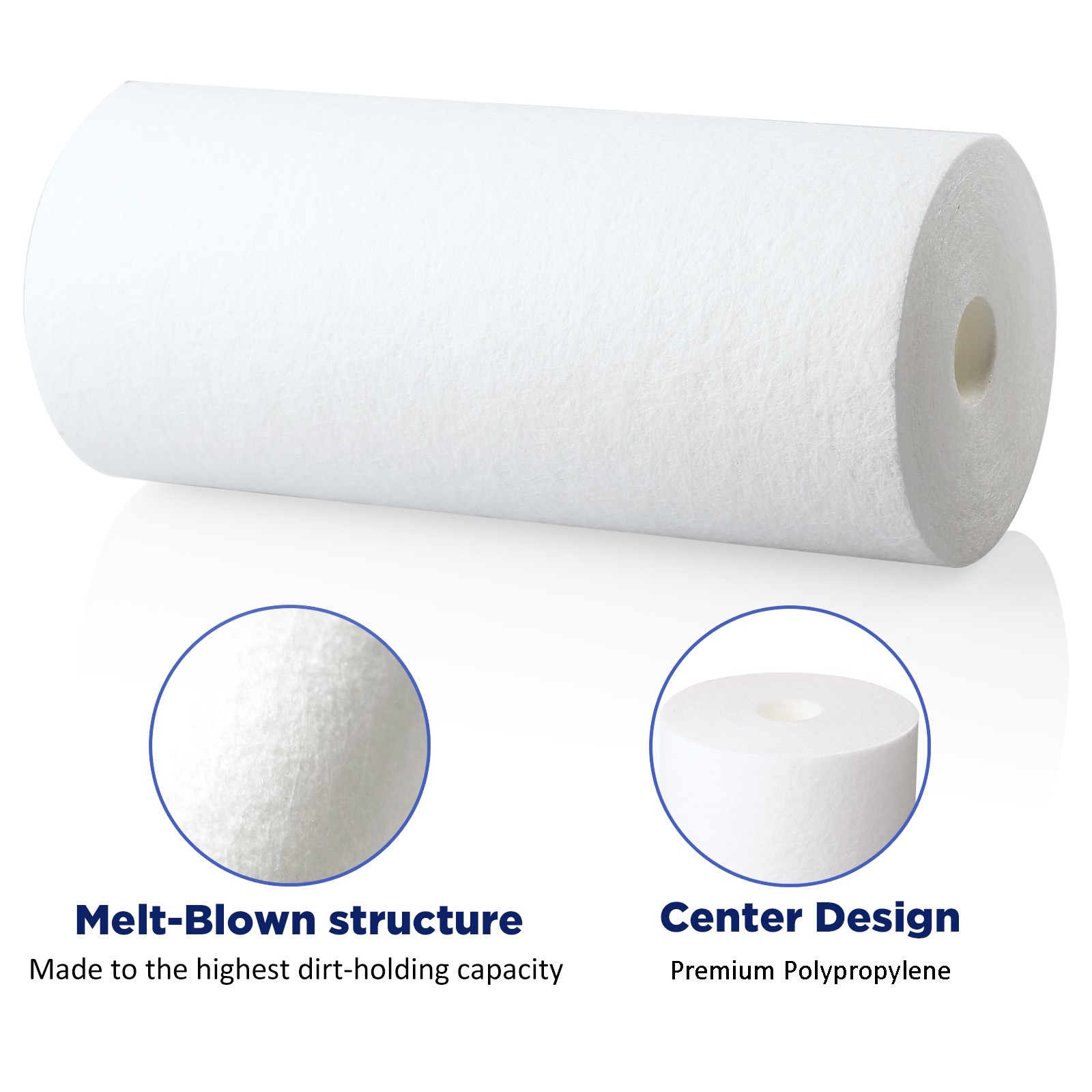 8 Pack 5 Micron 10×4.5″ Sediment Water Filter Whole House Cartridges Replacement