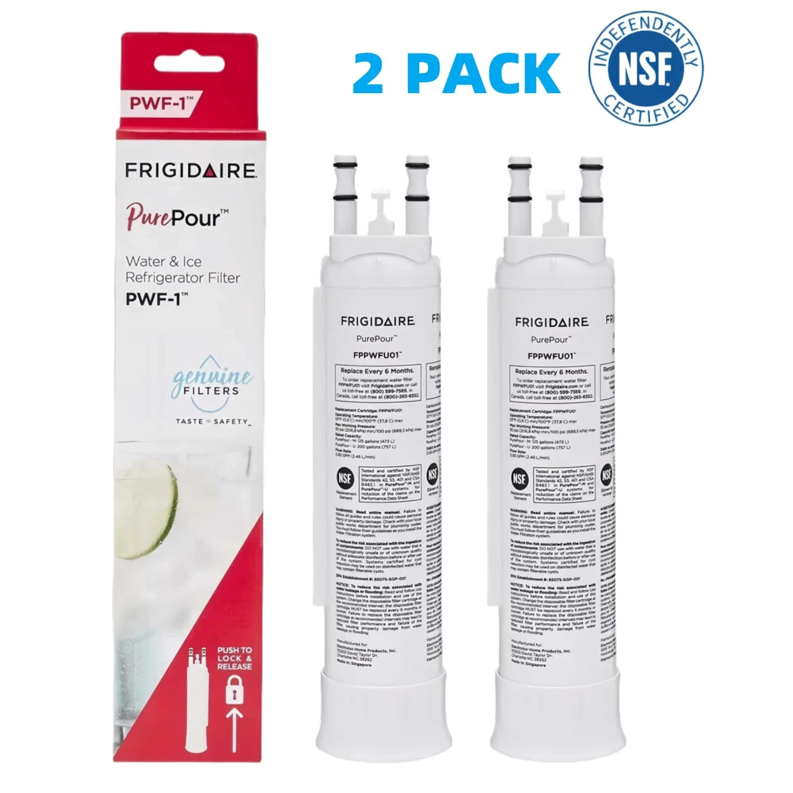 Frigidaire FPPWFU01 PWF-1 PurePour Water & Ice Refrigerator Filter
