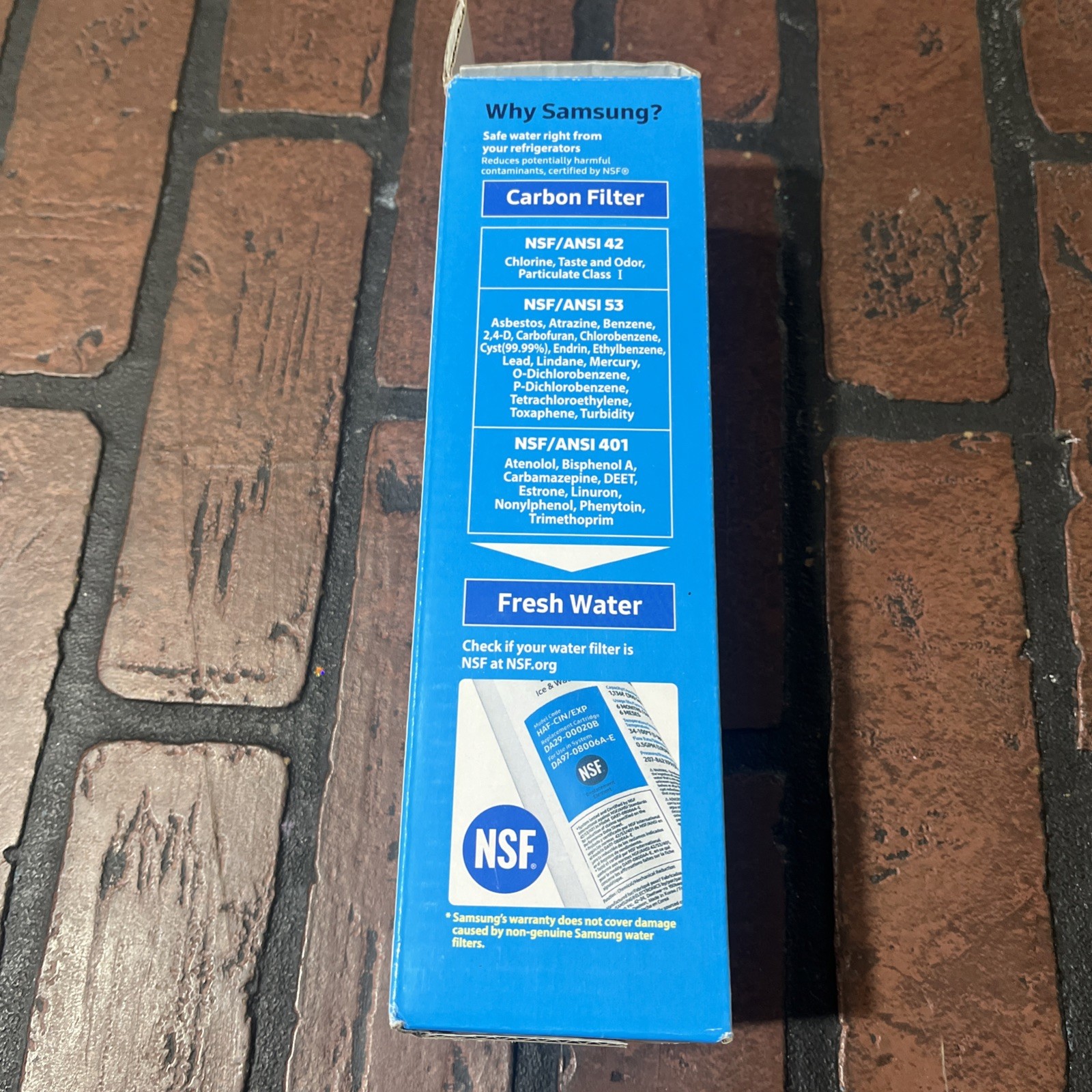 Samsung HAF-CIN/EXP Refrigerator Water Filter – White (DA29-00020B)