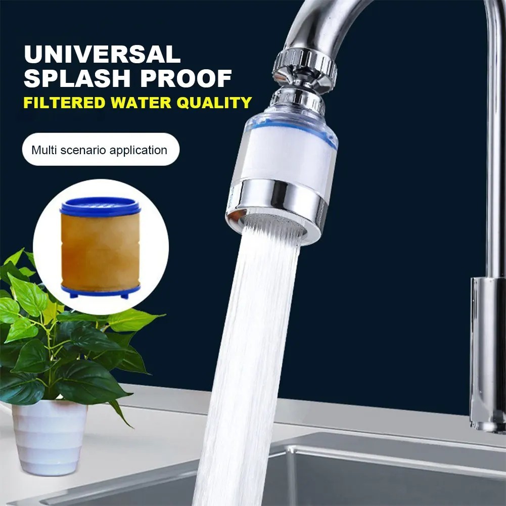 Faucet Water Filter Tap Filtration Kitchen Sink Mount Purifier System 360°Rotate