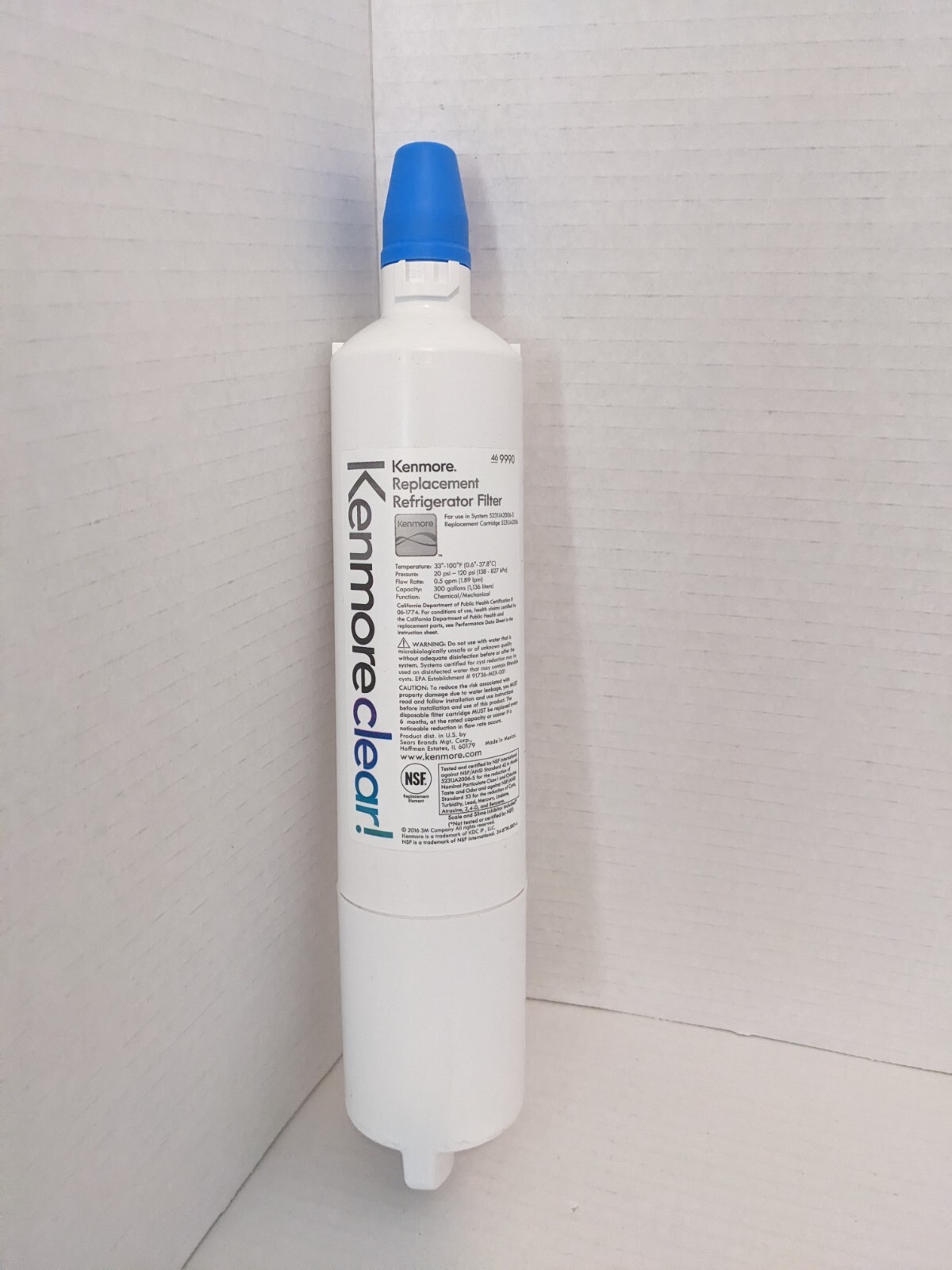 New Lot Of 2 Kenmore Clear Replacement Refrigerator Water Filter 46-9990 300 Gal