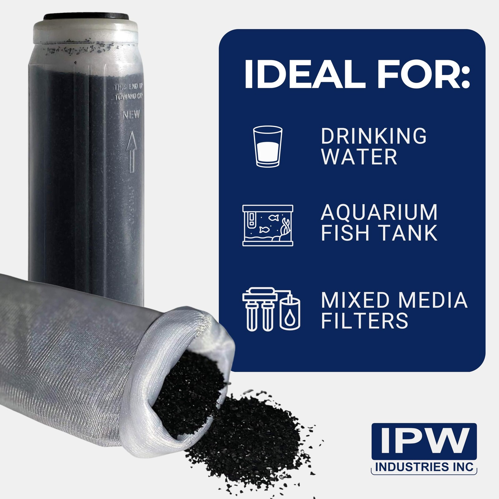 IPW Industries Bulk Activated Carbon – Coconut Shell Granular Activated Charcoal
