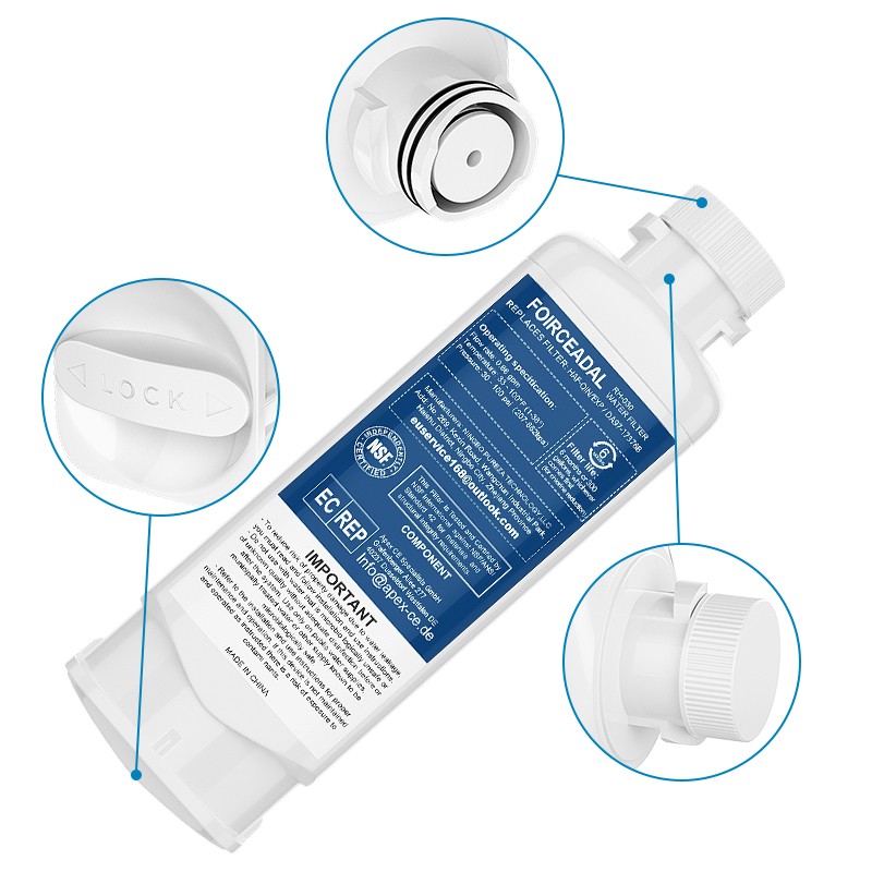 4-1 Pcs for Samsung DA97-17376B HAF-QIN/EXP Refrigerator Water Filter White NEW