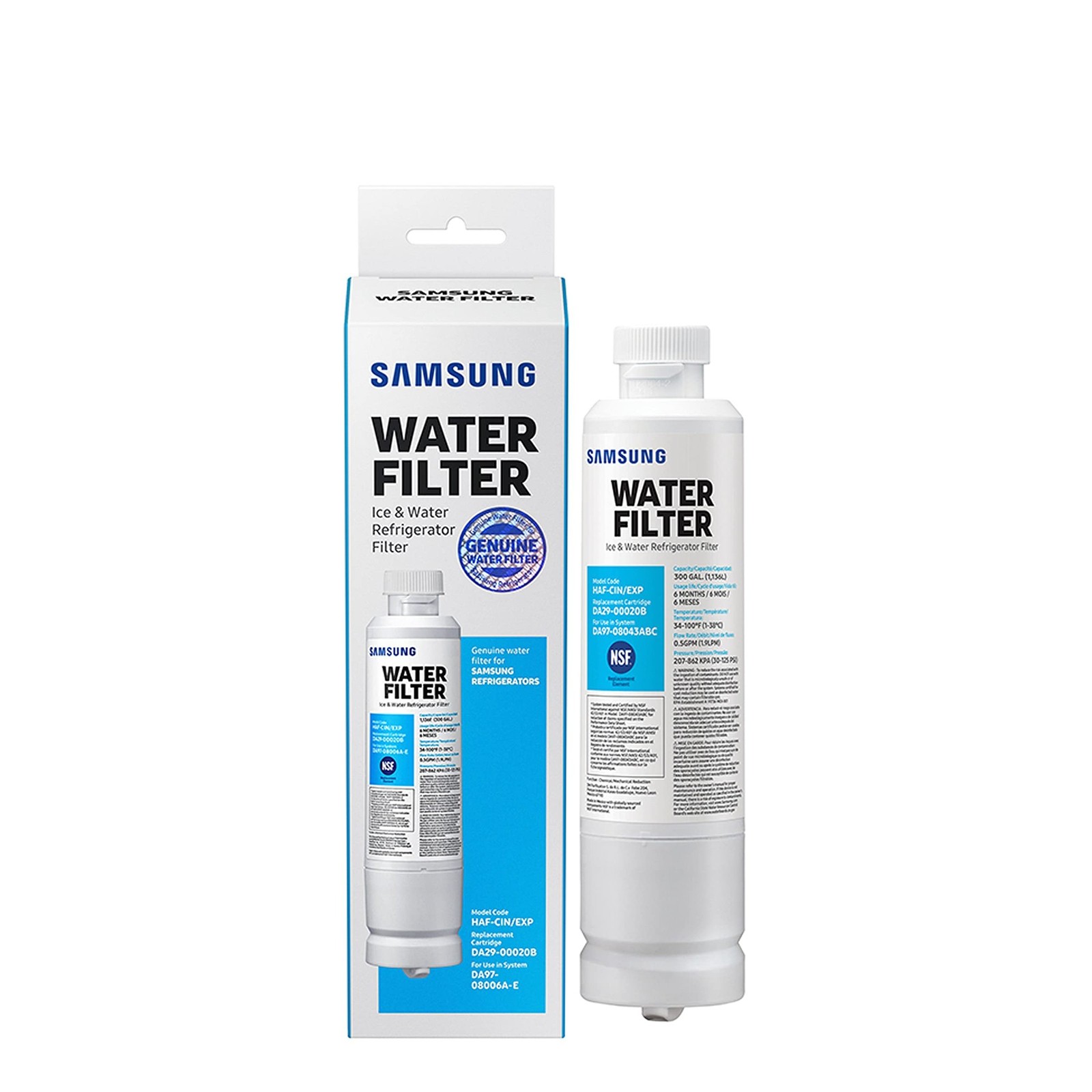 Water Filter for Select Samsung Refrigerators – White
