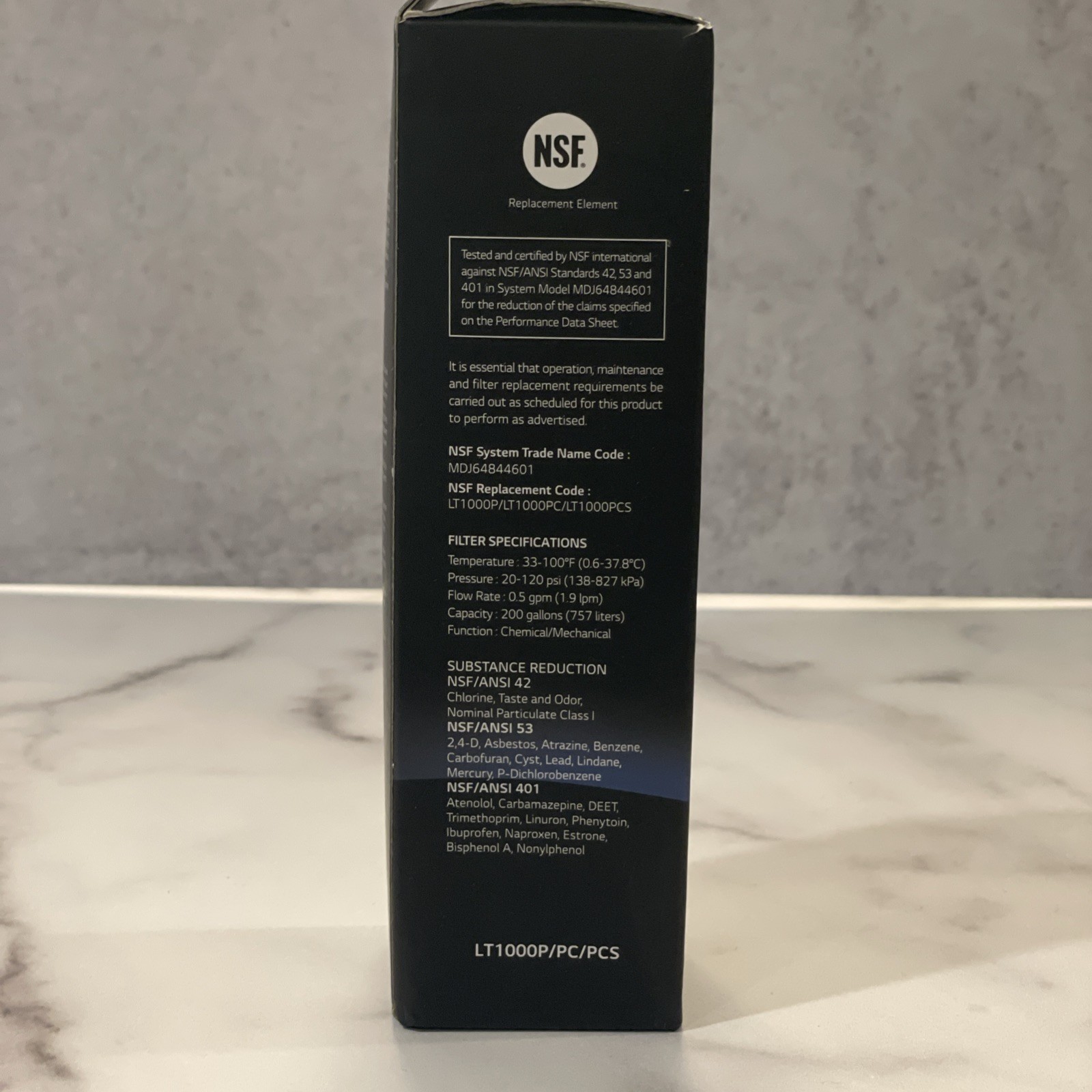 LG LT1000P 6Month / 200Gal Capacity Replacement Refrigerator Water Filter-New