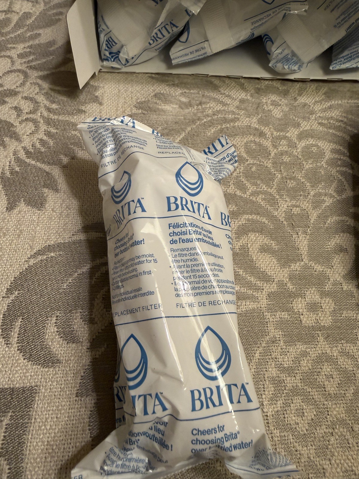 Genuine Brita Standard Replacement Water Filters 8 Pack Pitcher Open Box