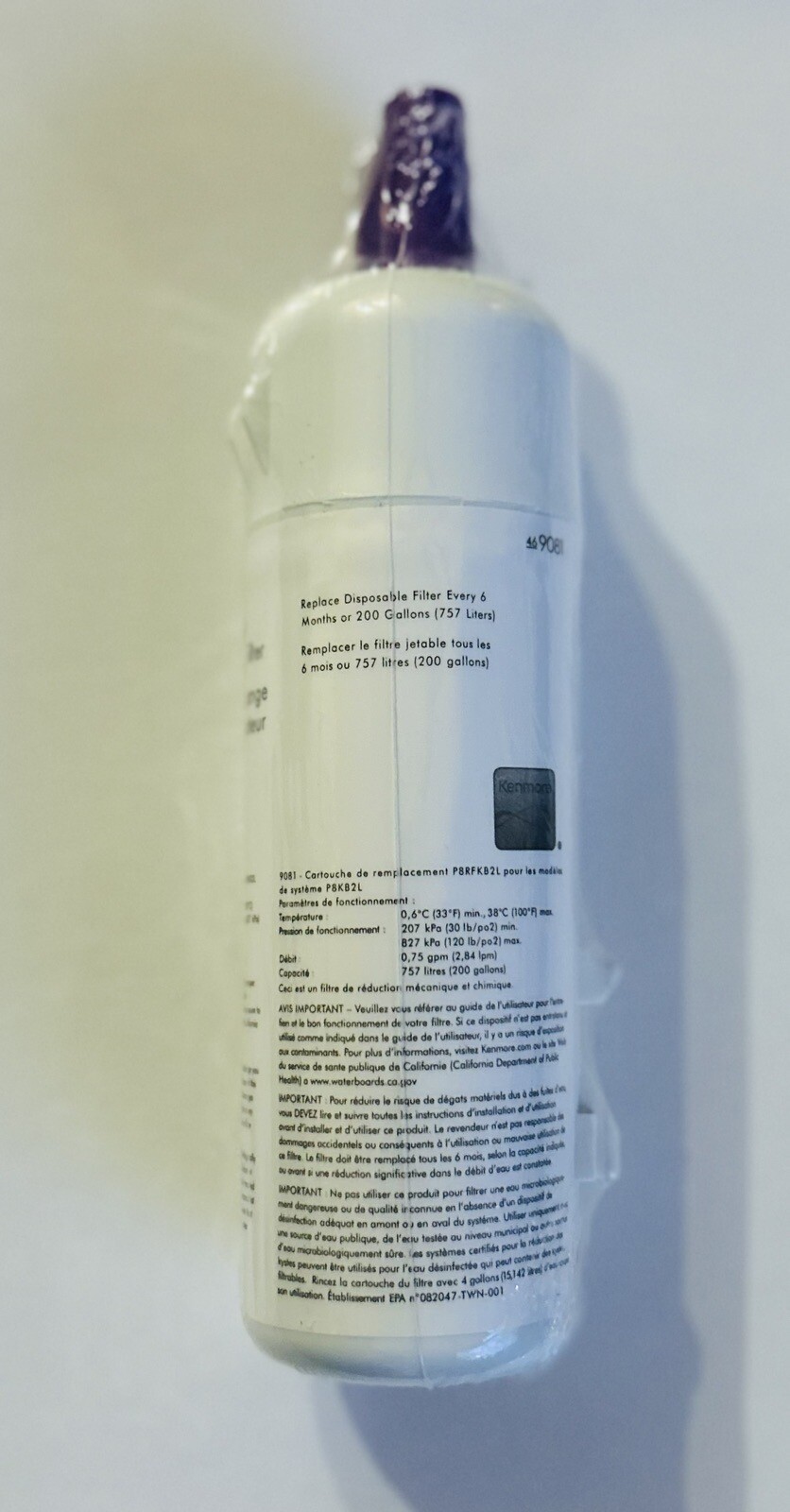 Replacement Refrigerator Water Filters For Kenmore 469081 (2 Packs)
