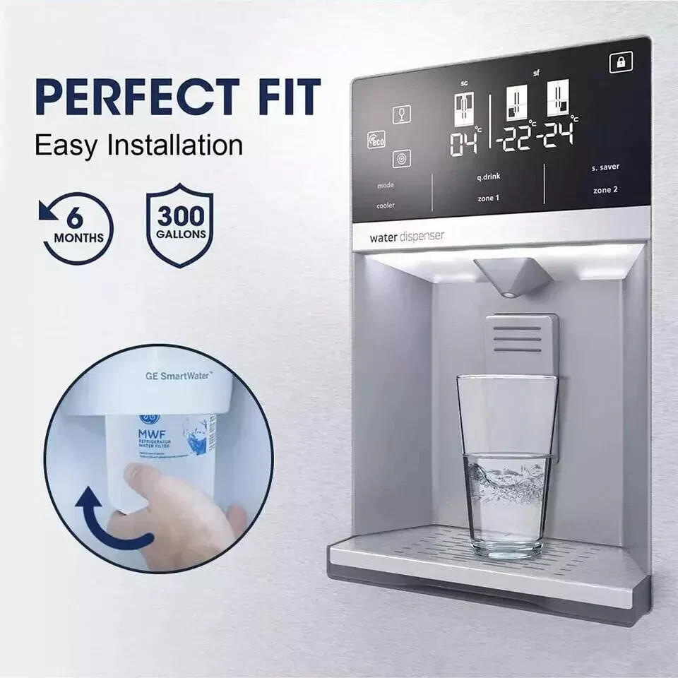 New 1 PACK GE MWF GWF 46-9991 MWFP Smartwater Fridge Water Filter Sealed