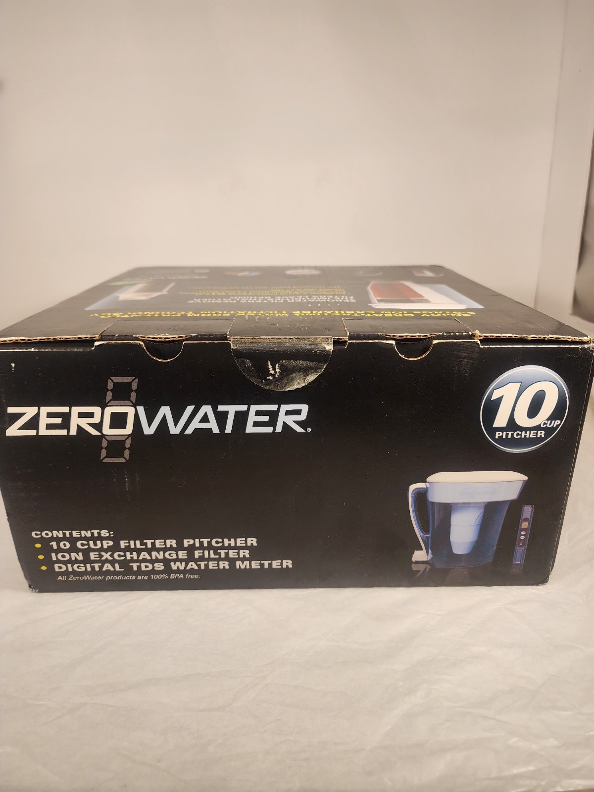 10-cup ZeroWater Pitcher ZP-010 Advanced 5-Stage ION Exchange Filtration Pitcher