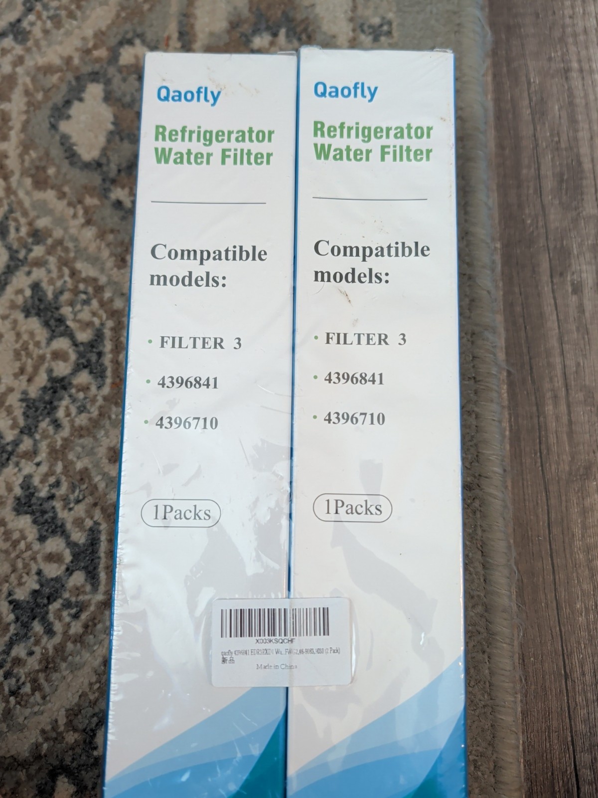 2 Pck Fridge Filter -,Filter 3, 4396841, 4396710 – Qaofly