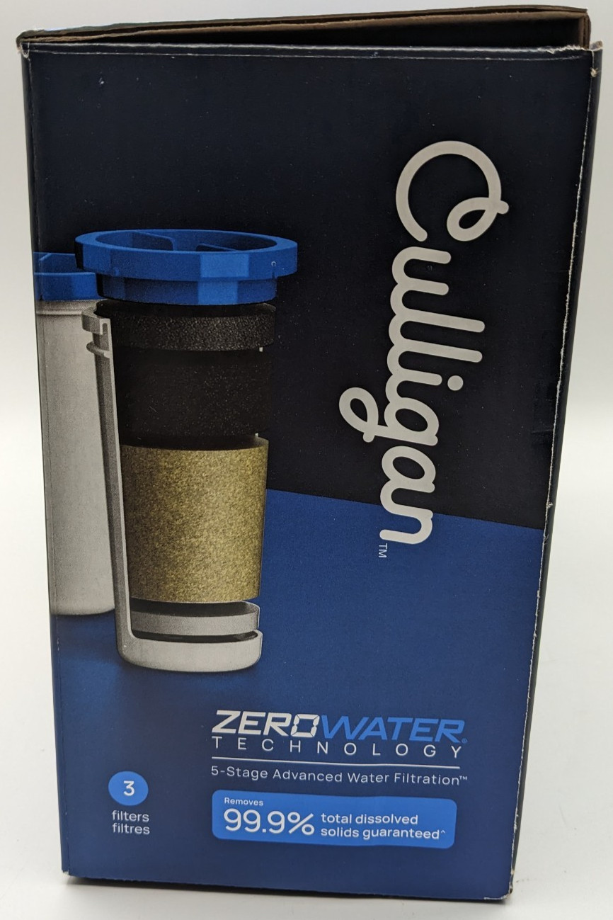 Culligan with ZeroWater Technology Water Filter 5-Stage Advanced 3 Pack NOB