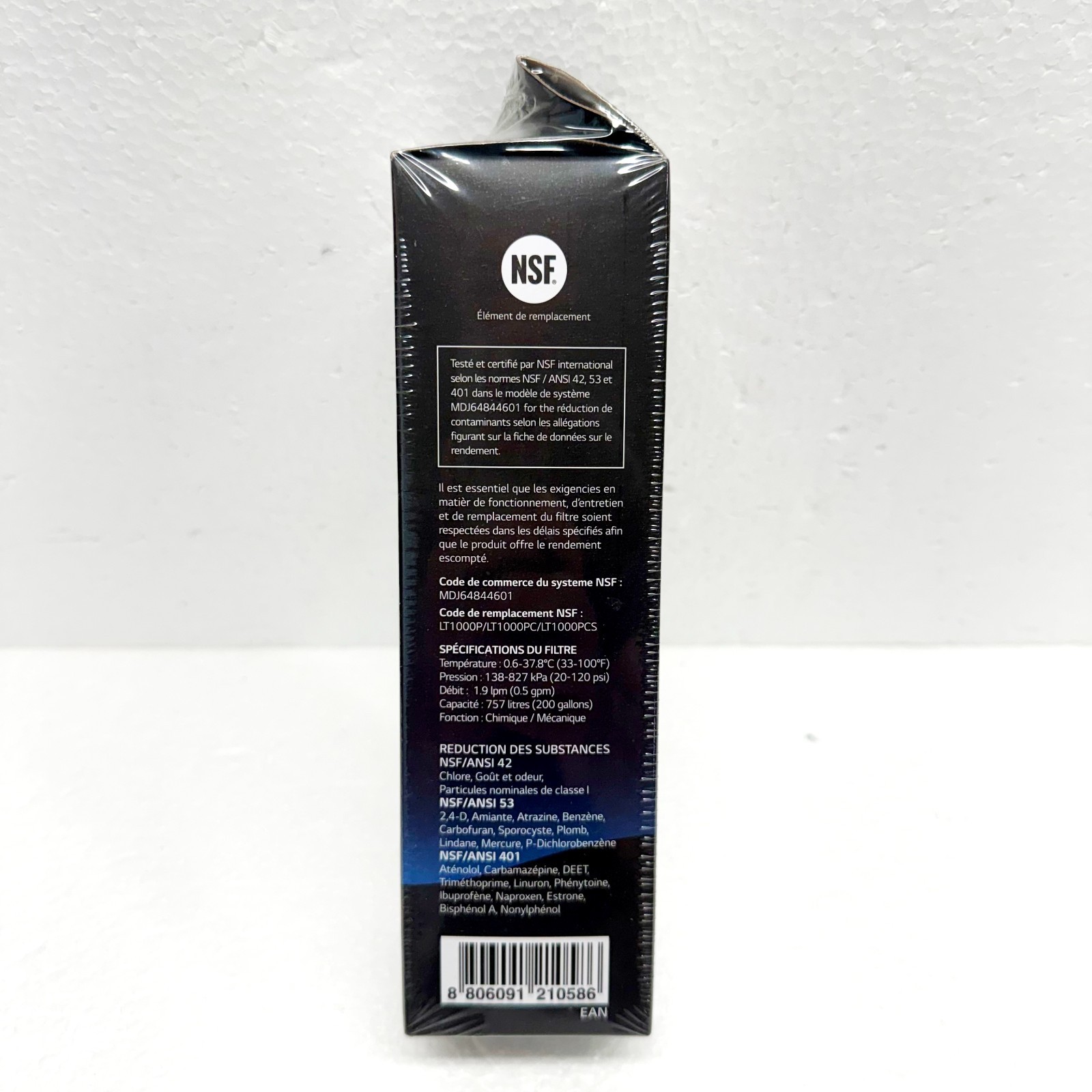Genuine LG LT1000P Refrigerator Water Filter & LT120F Fresh Air Filter Combo OEM